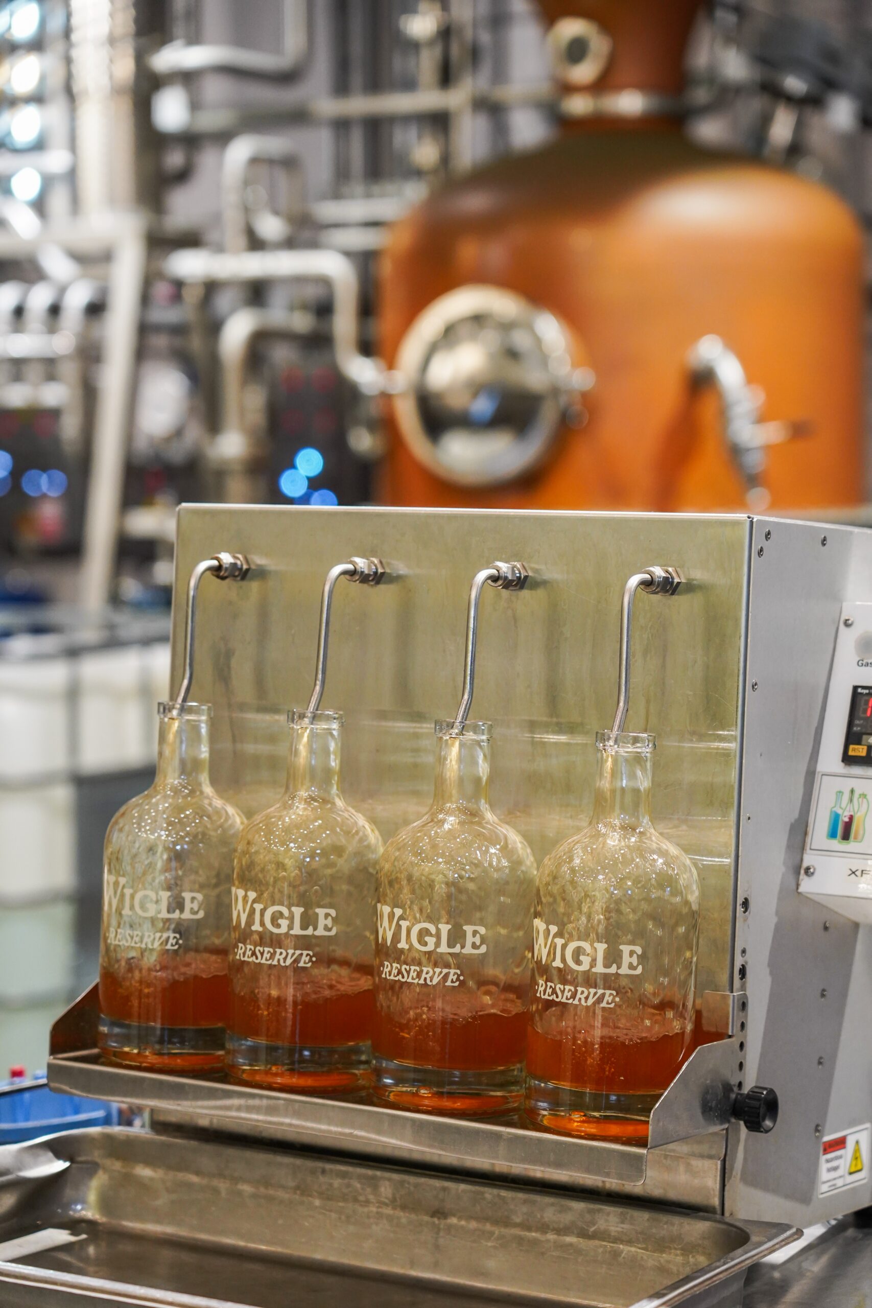 wigle reserve bottles being filled